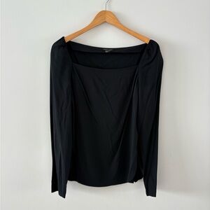 Club Monaco Black Long Sleeve Blouse